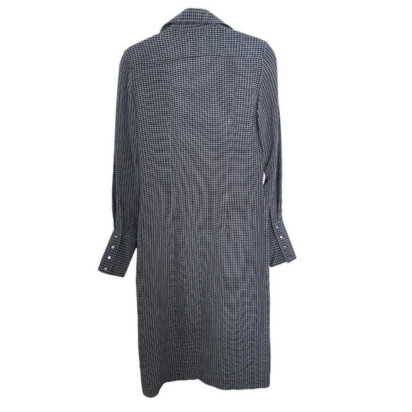 Maison Margiela Geometric Midi Silk Shirt Dress - Picture 8 of 8